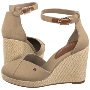 Sandały Flag High Wedge Espad Closed Toe Horeradish FW0FW08494 ACC (TH1261-a) Tommy Hilfiger
