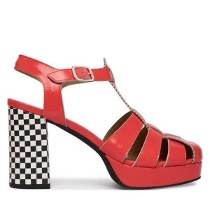 Sandały Fly London Evitfly P145452 Czerwony