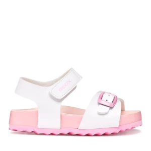 Sandały Geox B Sandal Chalki Girl B652RA 000BC C0406 M Biały