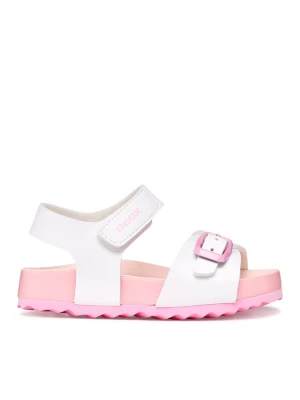 Sandały Geox B Sandal Chalki Girl B652RA 000BC C0406 S Biały