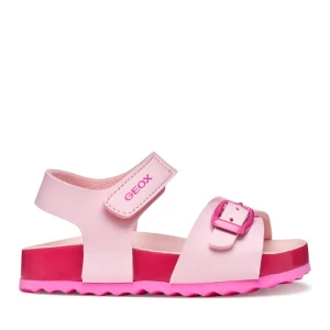 Sandały Geox B Sandal Chalki Girl B652RA 000BC C0808 M Różowy
