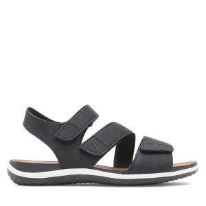 Sandały Geox D Sandal Vega D35R6A000EKC9999 Czarny