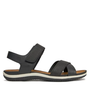 Sandały Geox D Sandal Vega D45R6B 0EKBN C9999 Czarny