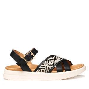 Sandały Geox D Xand 2S D65PAB 09B11 C9999 Czarny