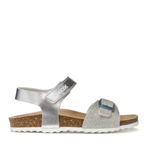 Sandały Geox J Adriel Girl J028MC 0BNEW C1007 M Srebrny