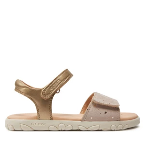 Sandały Geox J Sandal Haiti Girl J028ZA 007NF C0208 D Złoty