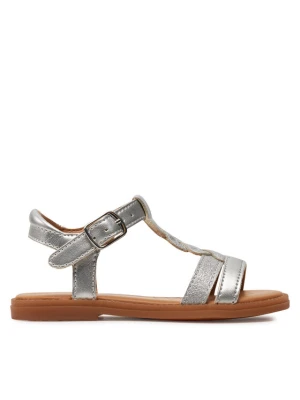 Sandały Geox J Sandal Karly Girl J4535H 0NFQD C1007 M Srebrny