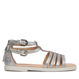 Sandały Geox J Sandal Karly Girl J7235D 0QDAJ C1007 S Srebrny