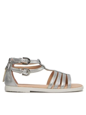 Sandały Geox J Sandal Karly Girl J7235D 0QDAJ C1007 S Srebrny
