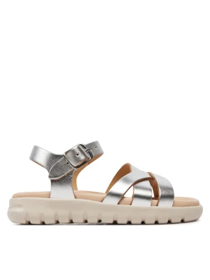 Sandały Geox J Sandal Soleima Gir J45GSA 000CF C1007 M Srebrny