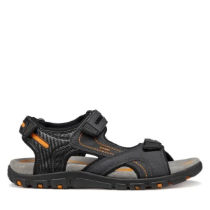 Sandały Geox U Sandal Strada U8224D 0EKBC C4367 Czarny