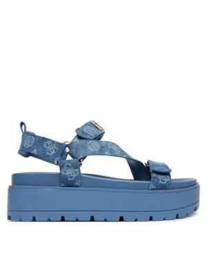 Sandały Guess FLJFTT DEN03 Niebieski