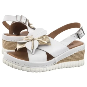 Sandały Hidajet White/Gold (NP108-a) Nepeke