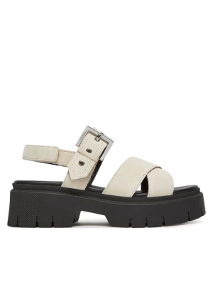 Sandały HUGO Kris_Sandal_BKSD 50541753 Écru Kremowy