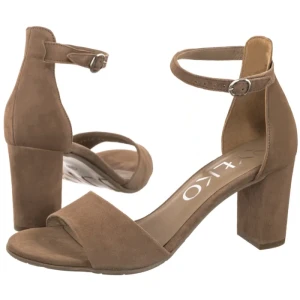 Sandały Jasnobrązowe 7NBL9_T8 _6TW (RY815-d) Ryłko