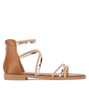 Sandały JENNY SF127-01 Brązowy