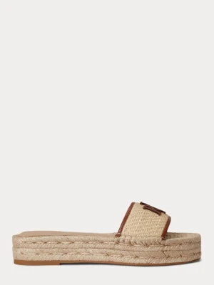 Sandały kąpielowe Lauren Ralph Lauren beżowy