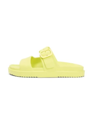 Sandały kąpielowe Tommy Hilfiger żółty neon