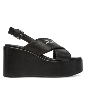 Sandały KARL LAGERFELD Wendy KL33372 Czarny