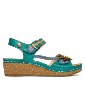 Sandały Laura Vita Facscineo 09 Turkusowy