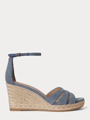 Sandały Lauren Ralph Lauren jasnoniebieski denim