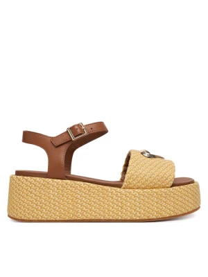 Sandały LOVE MOSCHINO JA16127I0OJR610B Beżowy