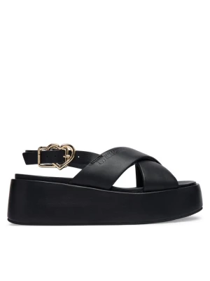 Sandały LOVE MOSCHINO JA16137I0OIA0000 Czarny