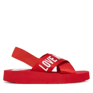 Sandały LOVE MOSCHINO JA16214G0MIX5500 Czerwony
