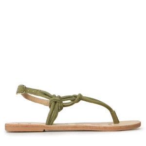 Sandały Manebi Suede Leather Sandals V 2.0 Y0 Kaki Green Knot Thongs