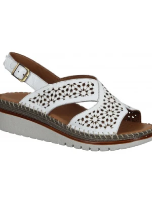 SANDAŁY MANITU - 910214-03 WHITE