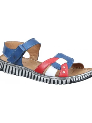 SANDAŁY MANITU - 910269-05 BLUE