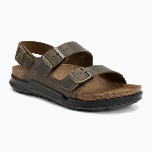 Sandały męskie BIRKENSTOCK Milano Crosstown Oiled Leather Regular faded khaki