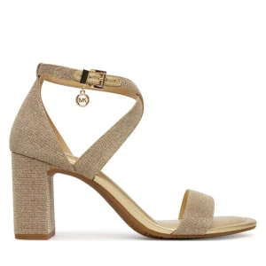 Sandały MICHAEL Michael Kors Alexa Block 40S6AXMS1D Złoty