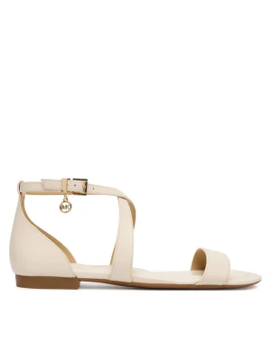Sandały MICHAEL Michael Kors Alexa Flex Flat 40S6AXFS1L Écru Kremowy