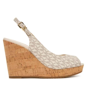 Sandały MICHAEL Michael Kors Rosie Wedge 40S6RSHS1B Kremowy