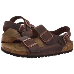 Sandały Milano BS Oiled Leather Habana 0034873 (BK376-a) Birkenstock