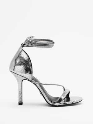 Sandały Minimal Shape ze skóry laminowanej PATRIZIA PEPE