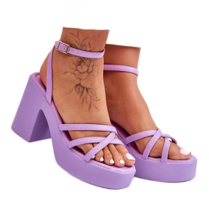 Sandały Model Shemira 78-130 Violet - Step in style fioletowe