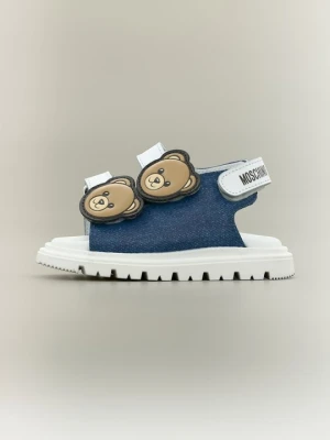 Sandały MOSCHINO niebieski denim