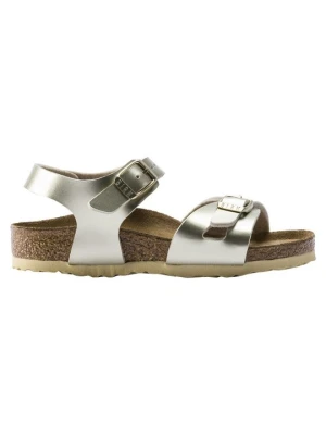 Sandały na koturnie Birkenstock złoty