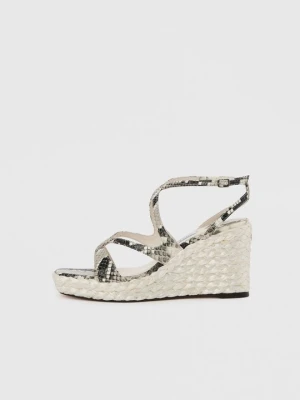 Sandały na koturnie Jimmy Choo różowy