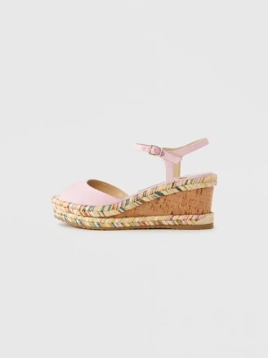 Sandały na koturnie Jimmy Choo różowy