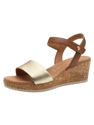 Sandały na koturnie marco tozzi