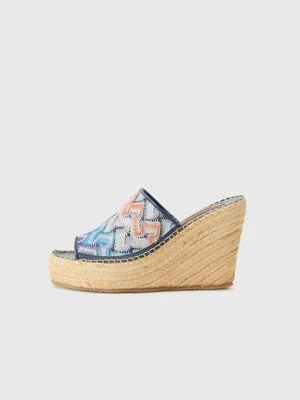 Sandały na koturnie Missoni