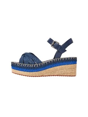 Sandały na koturnie Pepe Jeans