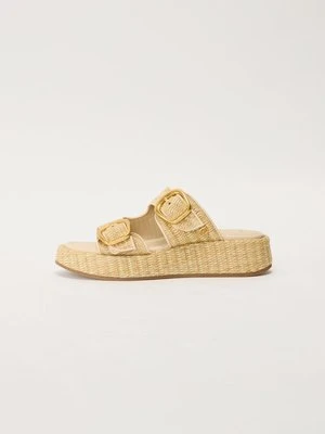 Sandały na koturnie Sam Edelman beżowy
