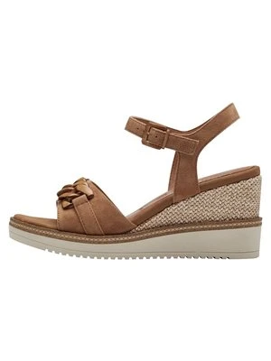 Sandały na koturnie tamaris