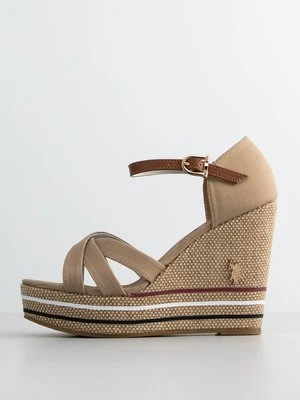 Sandały na koturnie U.S. Polo Assn.