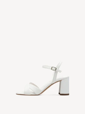 Sandały na obcasie biały - TAMARIS