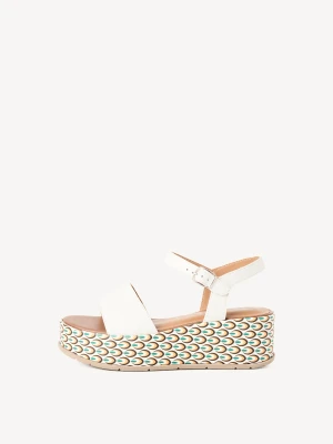 Sandały na obcasie biały - TAMARIS